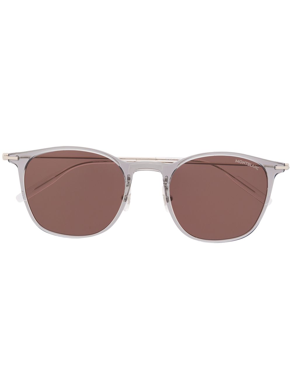 Montblanc Square Frame Sunglasses In Grey