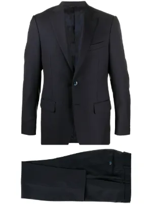 Prada single-breasted Virgin wool-blend Suit | Blue | FARFETCH