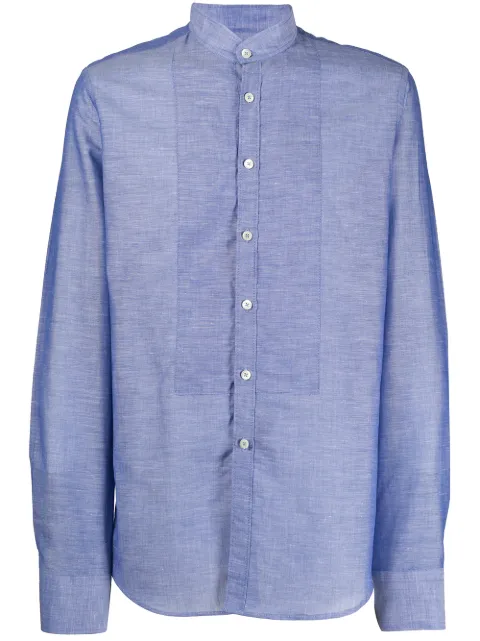 Dell'oglio mandarin collar buttoned shirt