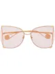 الصورة 1 من Gucci Eyewear نظارة شمسية بإطار فراشة
