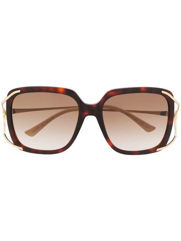 Square-frame sunglasses Brown Farfetch Women Accessories Sunglasses Square Sunglasses 