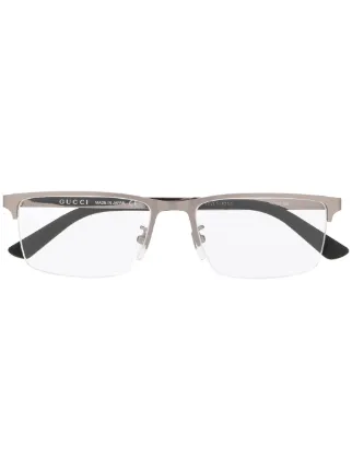 Gucci half new arrivals frame glasses