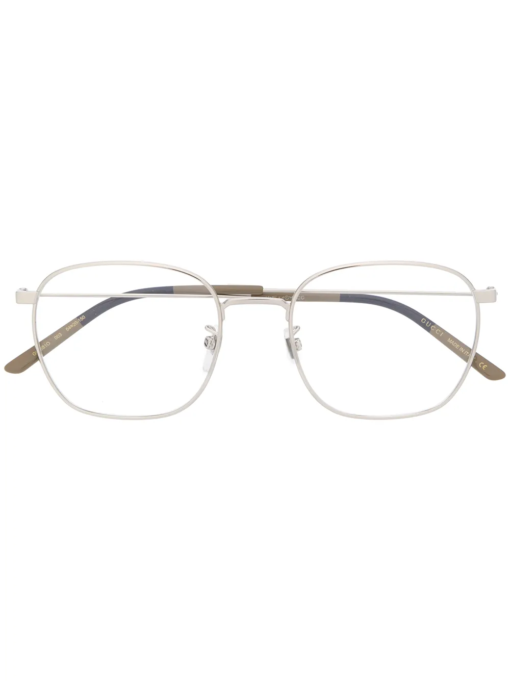 Gucci Eyewear GG0681O soft square-frame glasses | Silver | Image 1