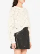 Miu Miu pearl-embellished argyle sweater