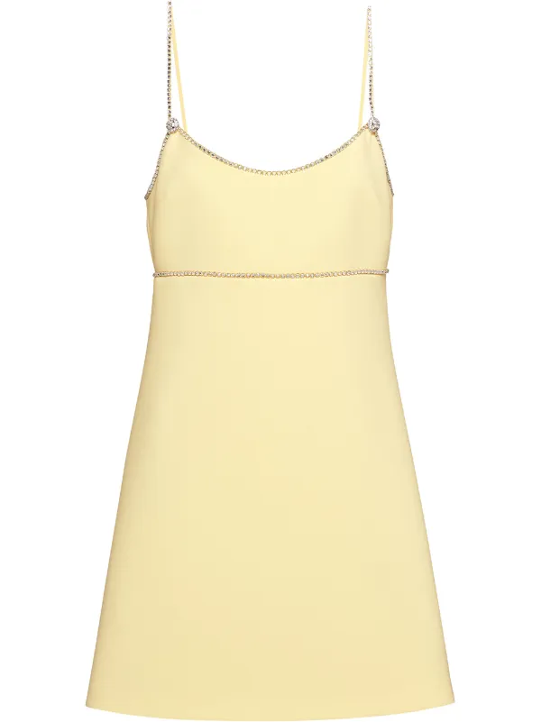 miu miu yellow dress