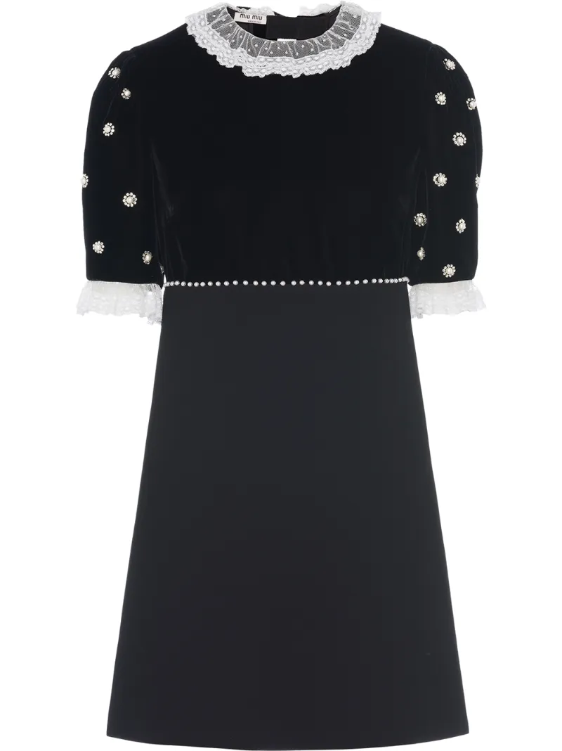 Miu miu velvet dress cheap