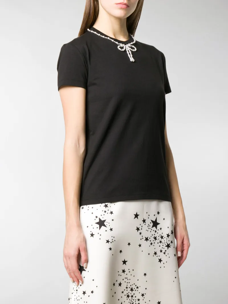 MIU MIU ビジュートリム Tシャツ