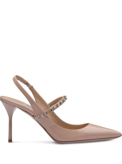 Miu Miu crystal-embellished pumps Women