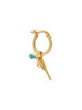 True Rocks small pistol hoop earring - Gold