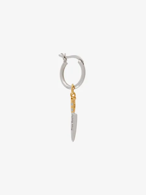 True Rocks Knife hoop earring