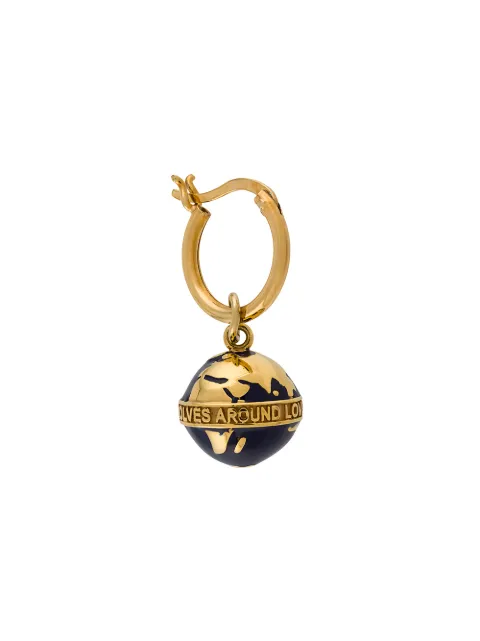 True Rocks Globe hoop earring