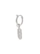 Image 1 of True Rocks razor hoop earring