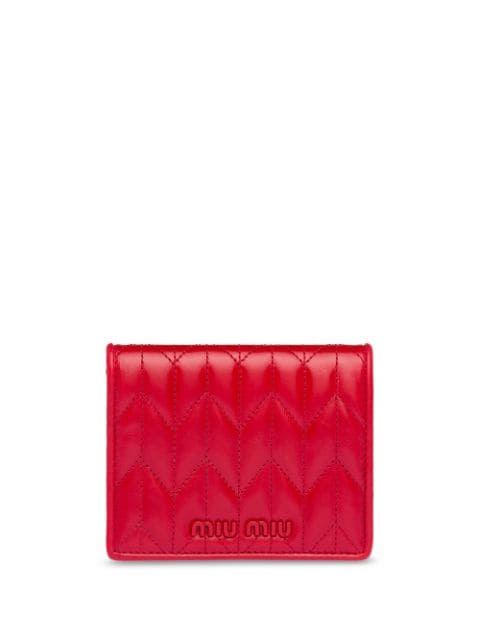 Miu Miu Quilted Leather Wallet - Farfetch