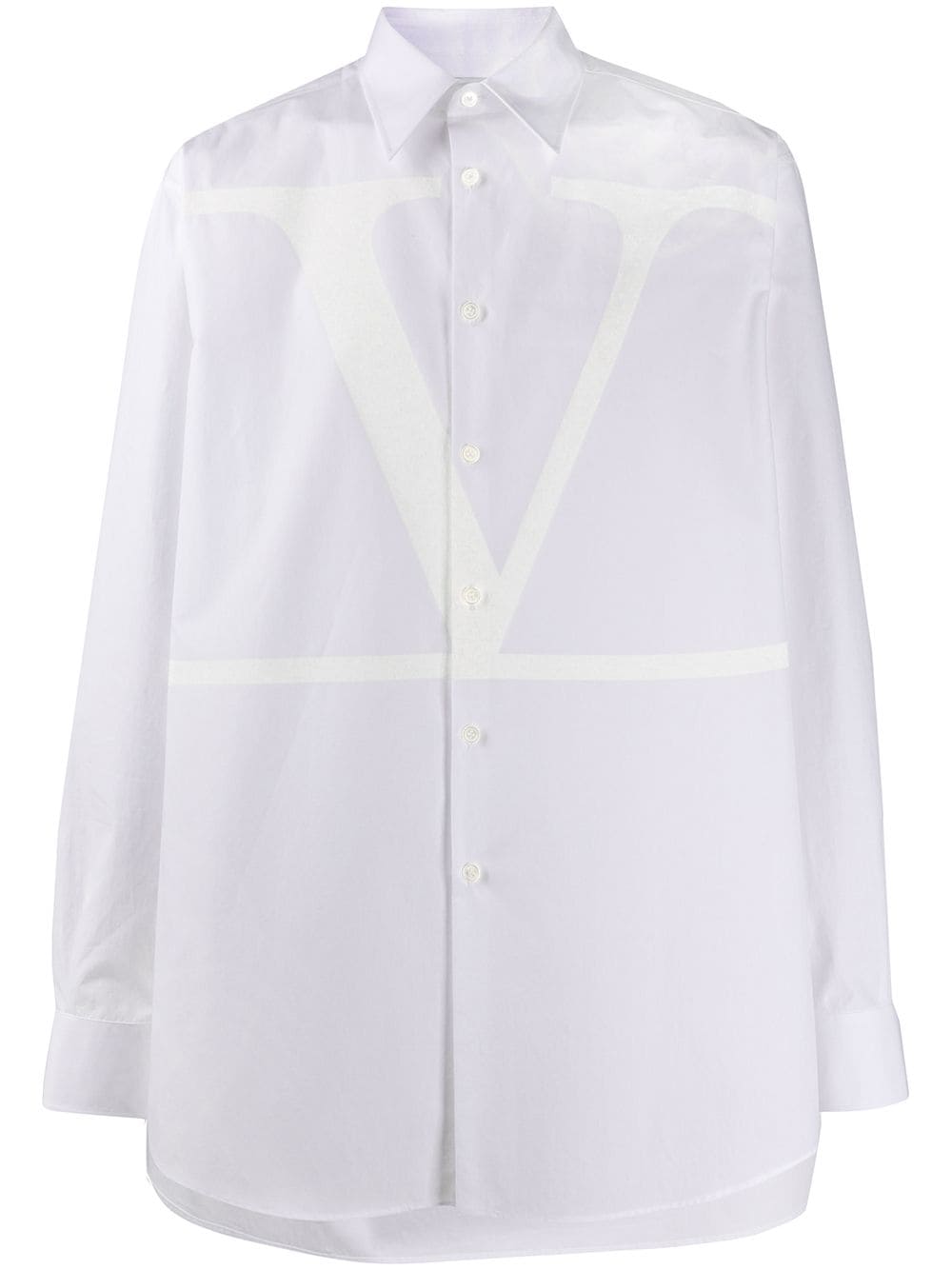 Valentino Button-front Shirt In White