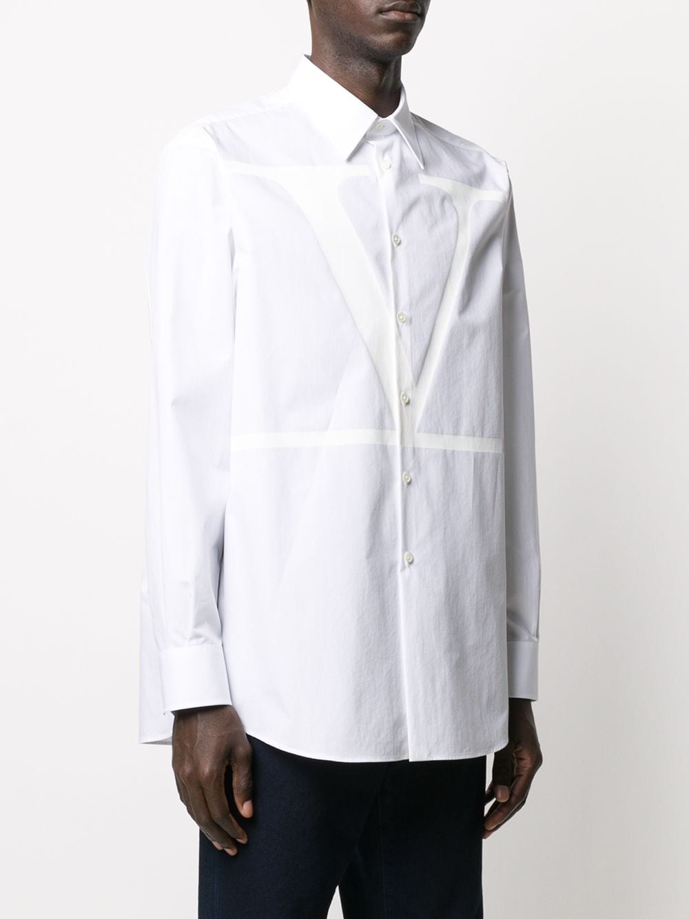 Shop Valentino button-front shirt with Express Delivery - FARFETCH