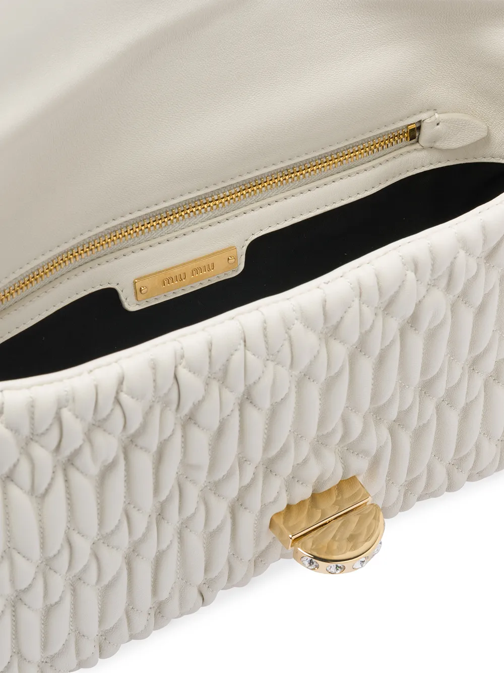 Miu Miu Miu Miu Iconic Crystal Shoulder Bag Farfetch