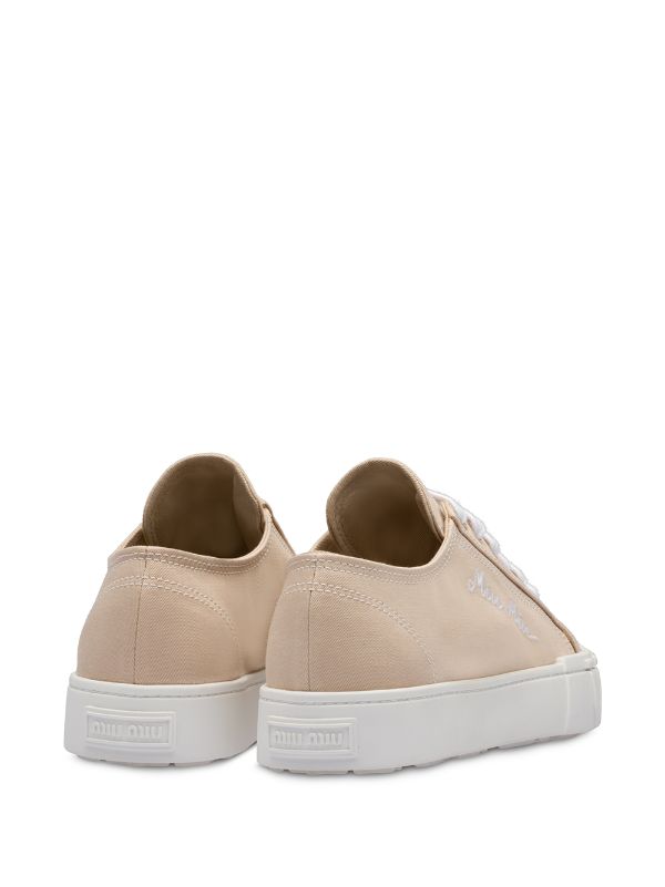 miu miu gabardine sneakers