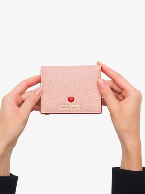 miu miu heart wallet