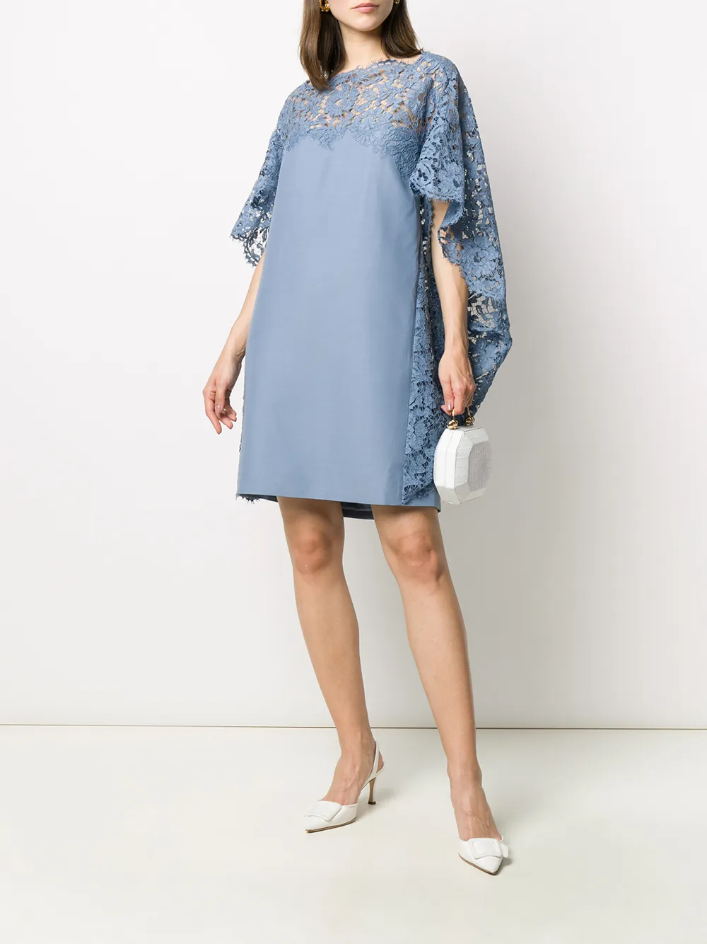 Valentino Garavani Jurk met kant - Blauw