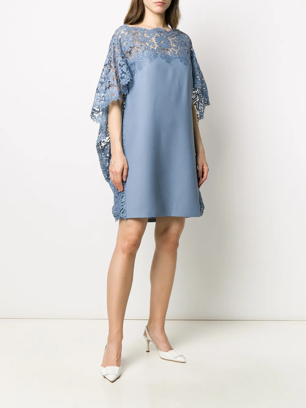 Valentino Garavani Jurk met kant Blauw