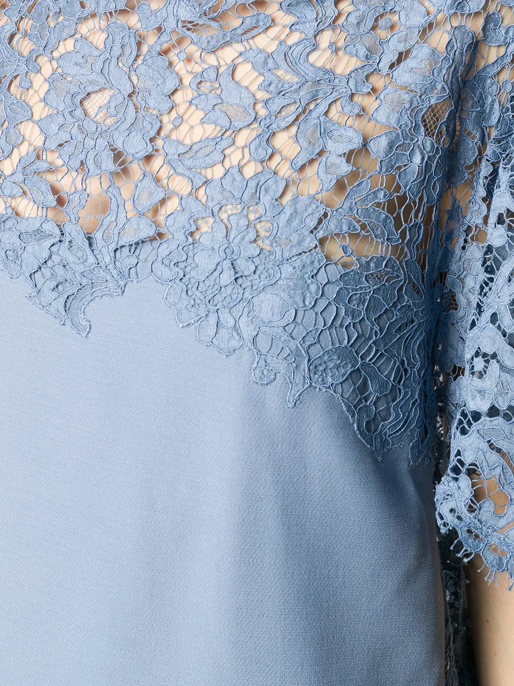 Valentino Garavani Jurk met kant Blauw