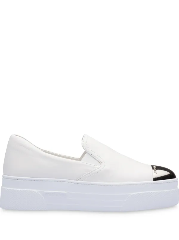 miu miu slip on sneakers