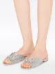 Miu Miu crystal-embellished glitter sandals