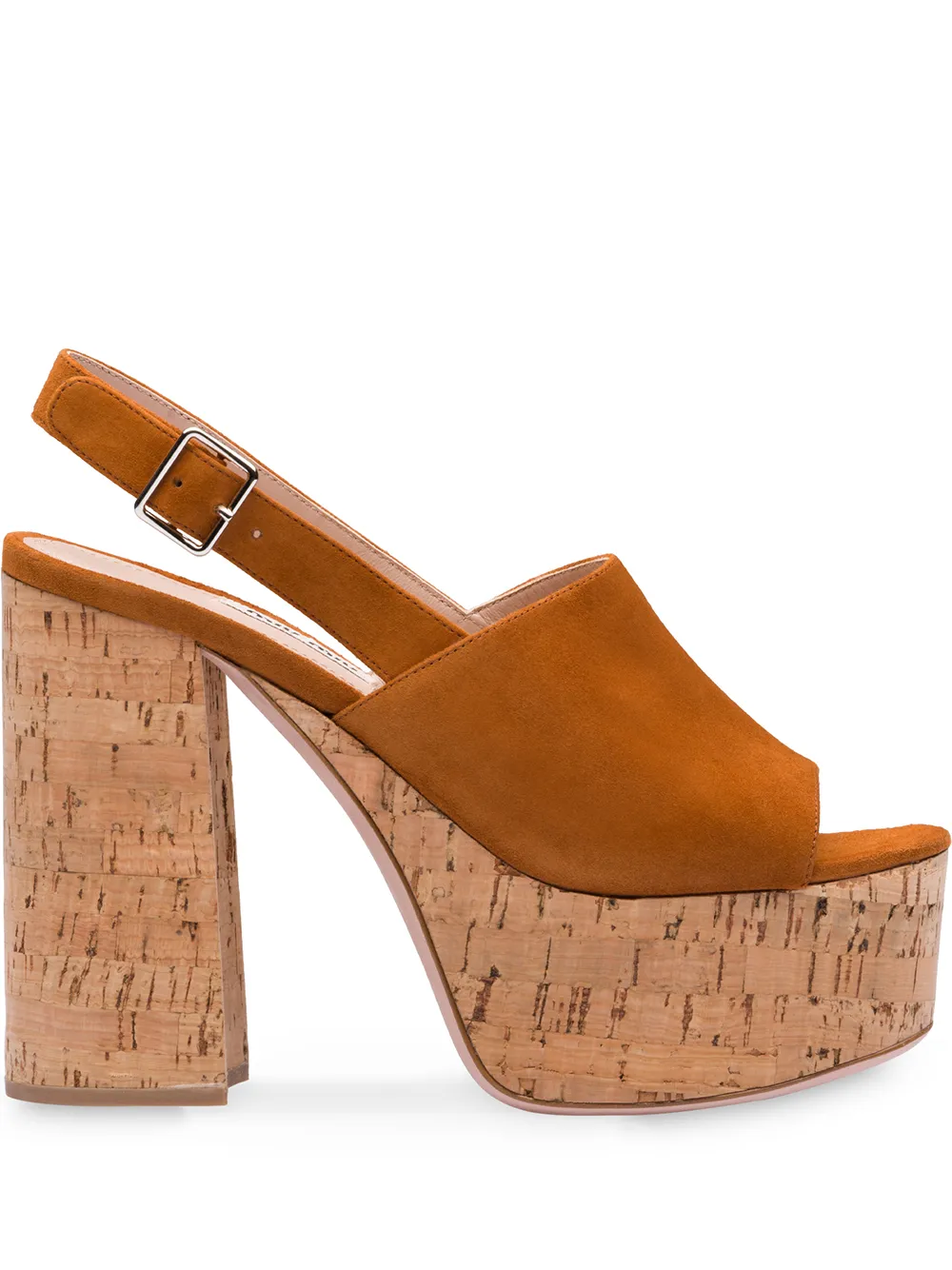 sandales compensées à bride arrière