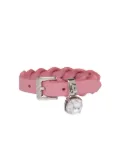 Miu Miu Woven nappa leather bracelet - Pink