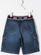 الصورة 2 من Dolce & Gabbana Kids شورت برباط وجيب بغطاء علوي