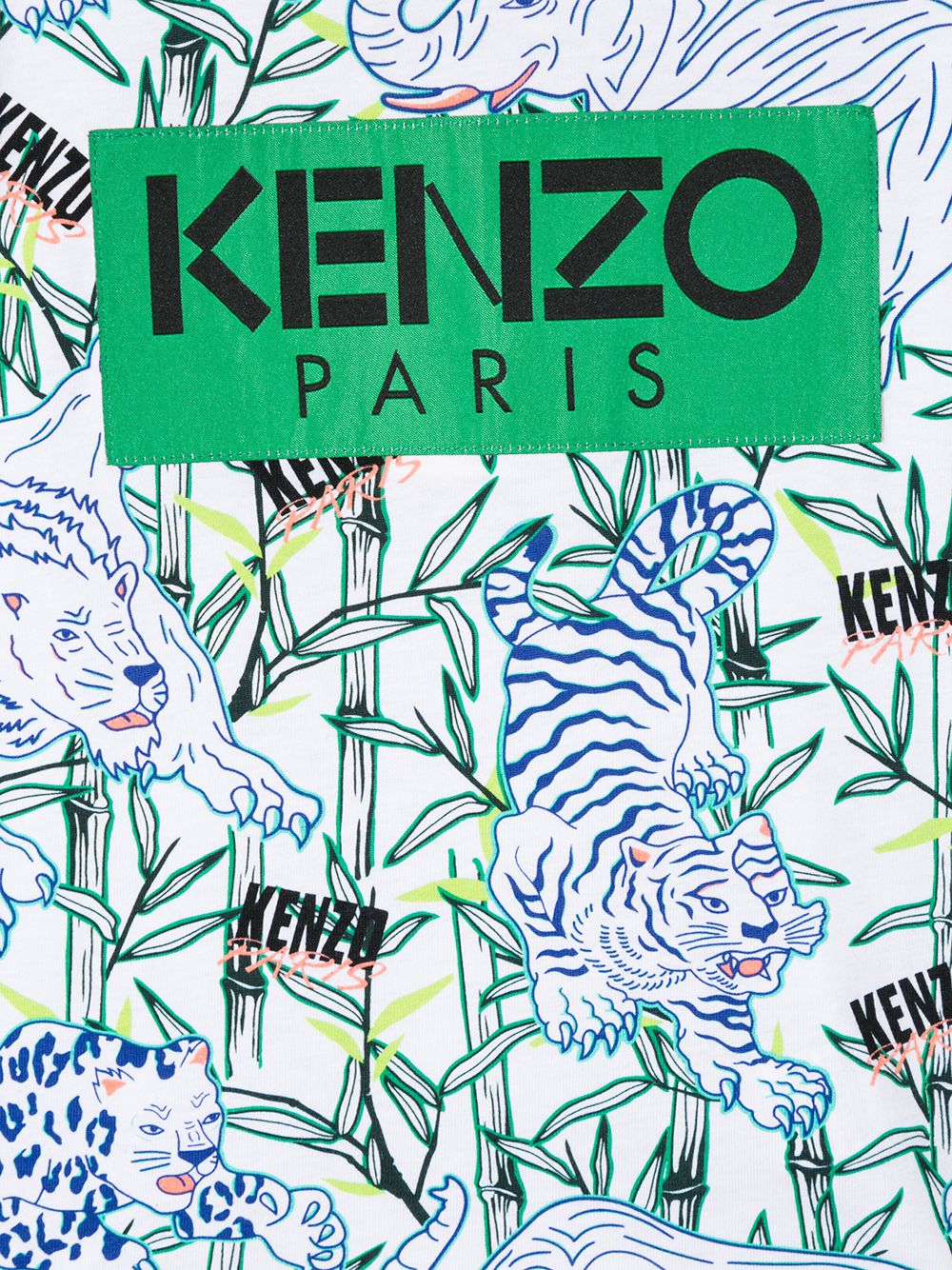 фото Kenzo kids футболка с графичным принтом и логотипом