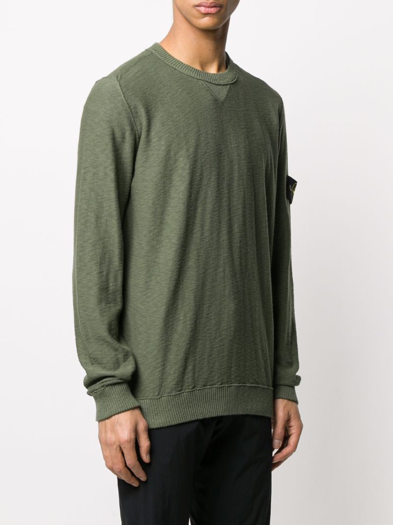 STONE ISLAND LOGO PATCH JUMPER 