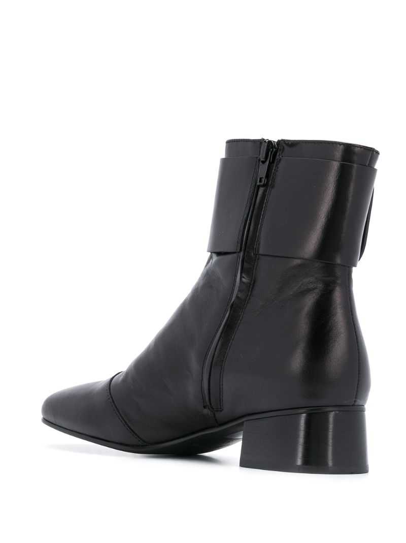 Shop See By Chloé Low Heel Ankle Boots In Black