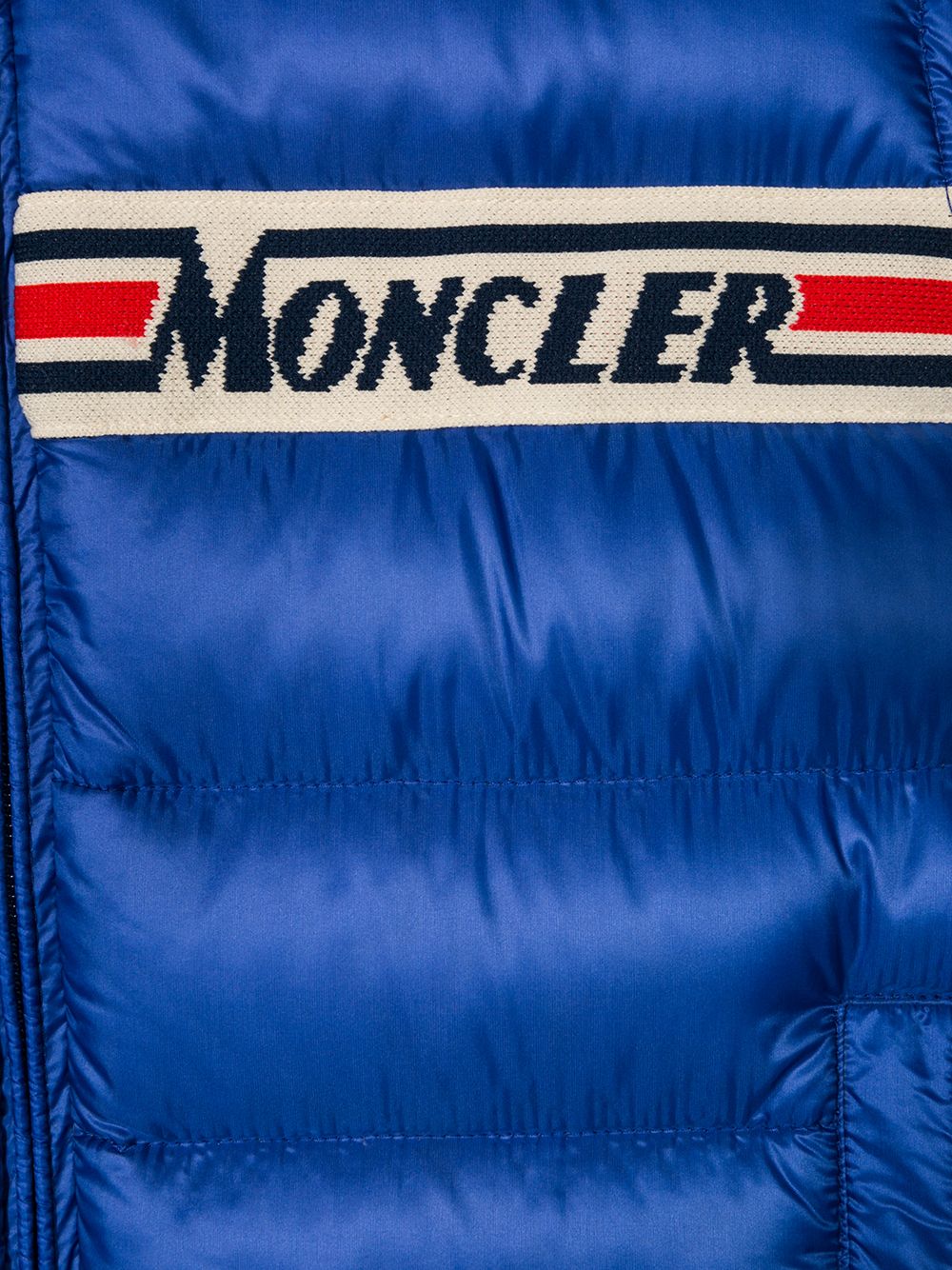 фото Moncler kids жилет bargy с контрастными полосками и логотипом