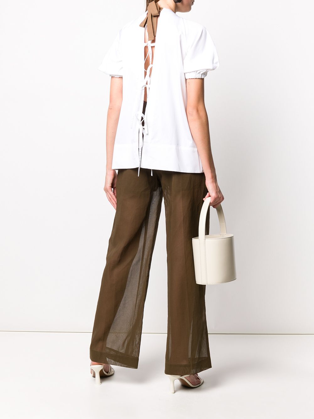 фото Eudon choi summers back-tie blouse