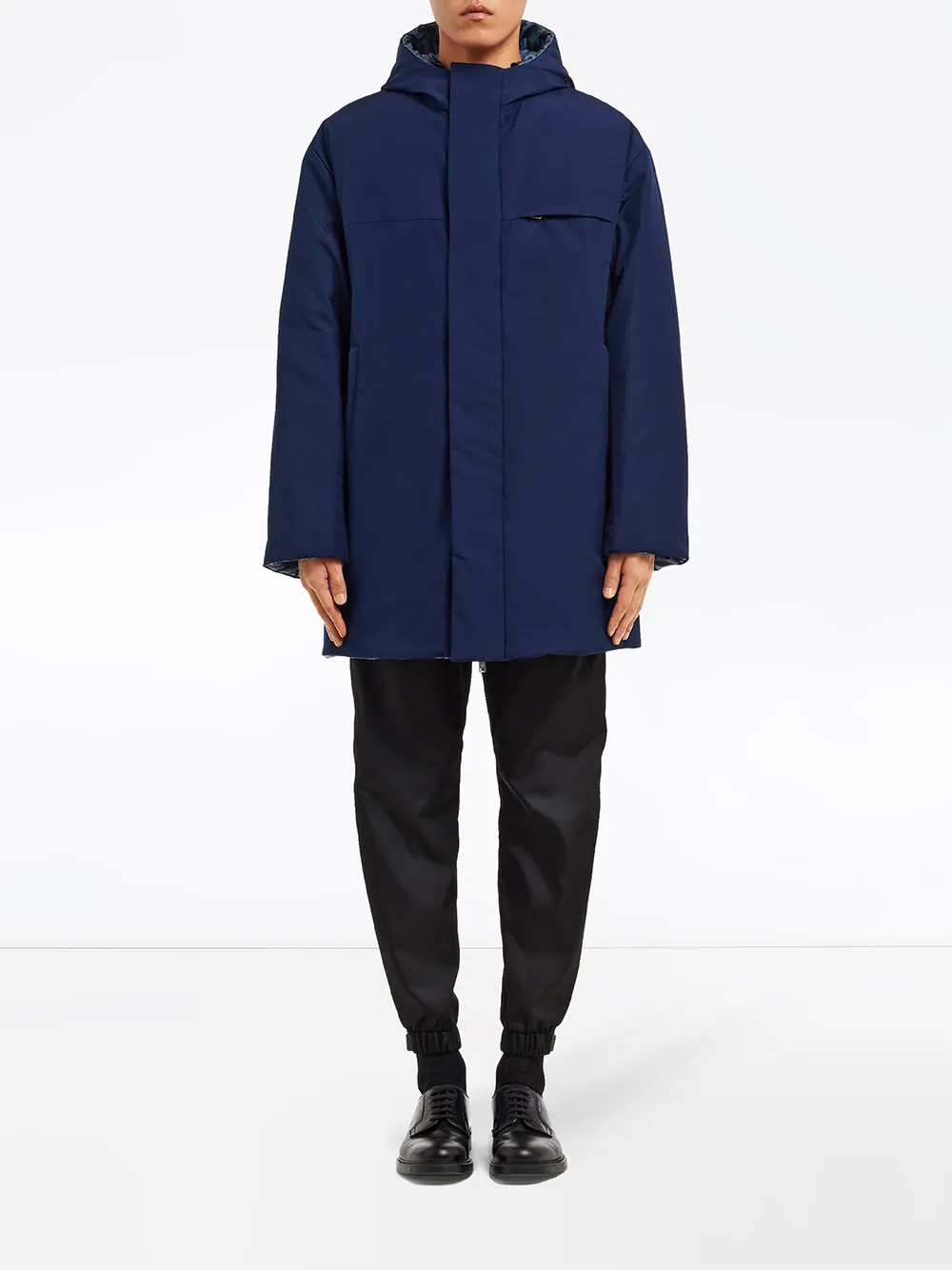  Prada Reversible Padded Jacket - Blue 