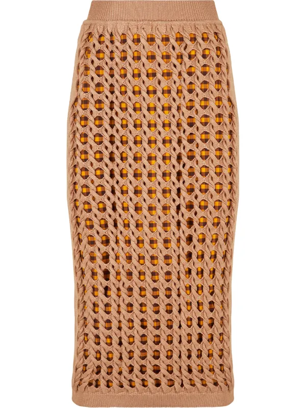 fendi knit skirt