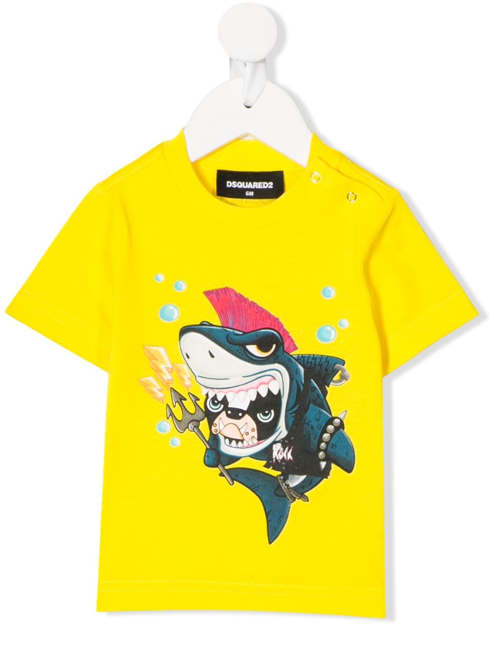 Dsquared2 Babies' Graphic-print Cotton T-shirt In Yellow