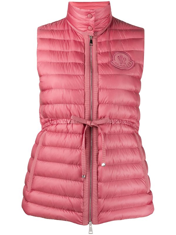 moncler gilet pink