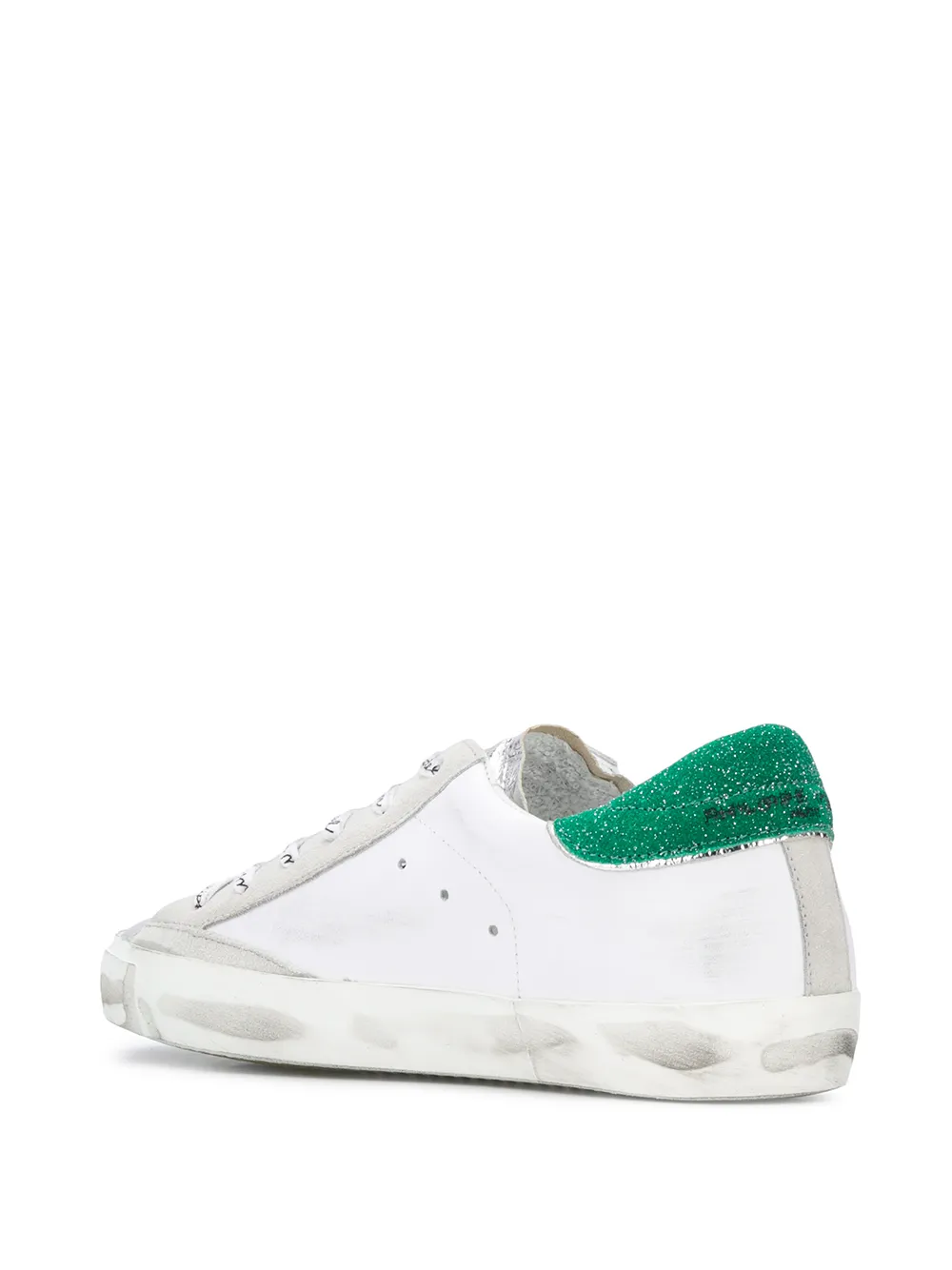 Philippe Model Paris Gerafelde sneakers Wit