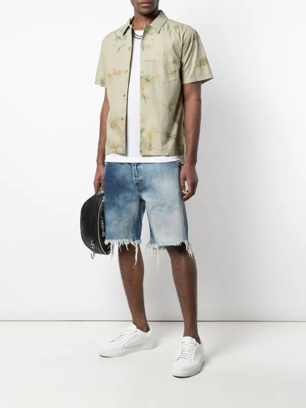 john elliott denim shorts