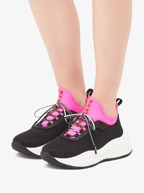prada pink trainers