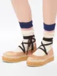 Prada satin platform ballerina shoes