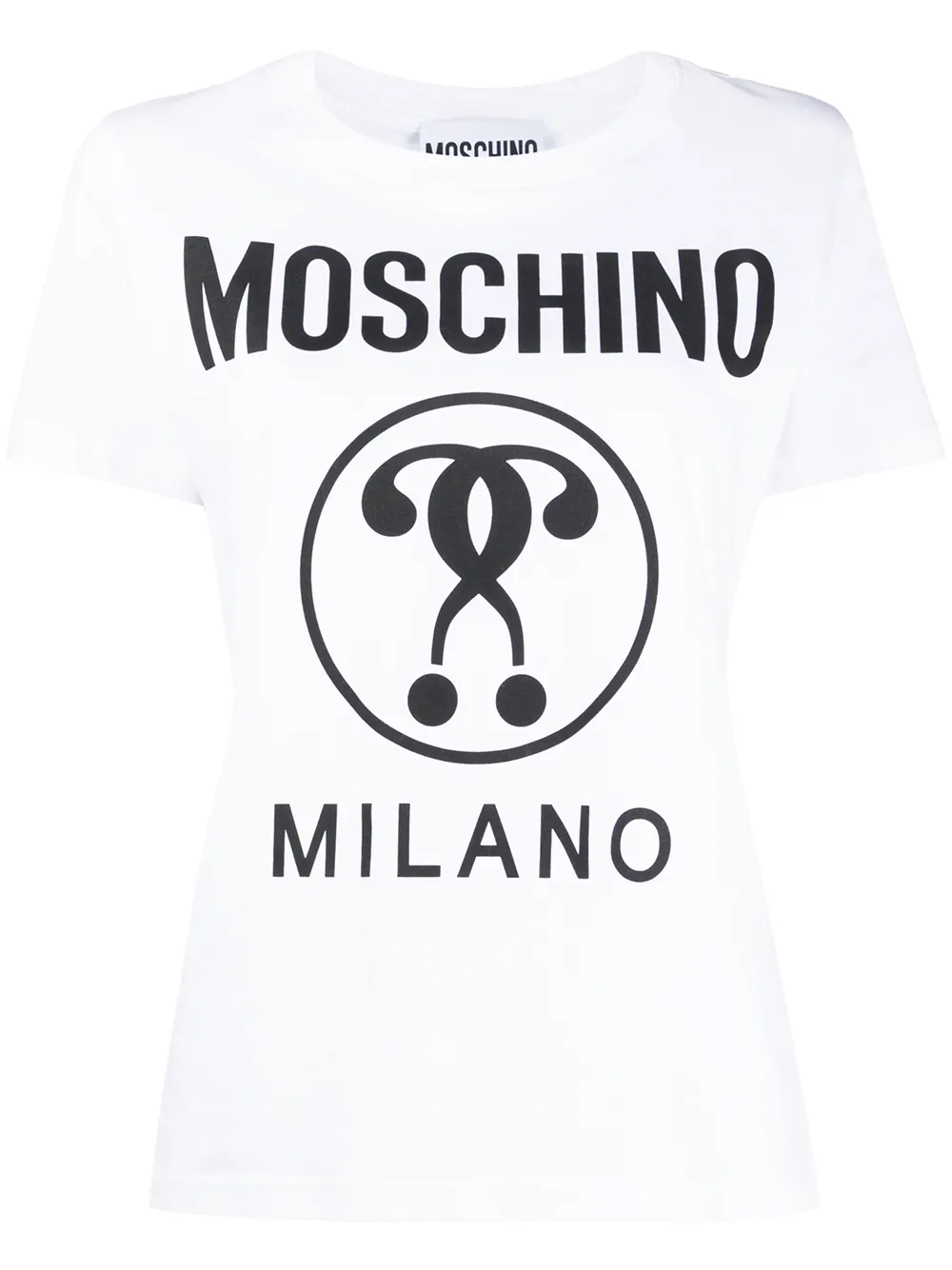 

Moschino playera Milano con logo estampado - Blanco