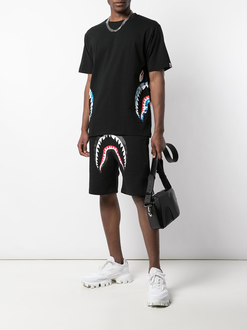 фото Bape abc side shark t-shirt