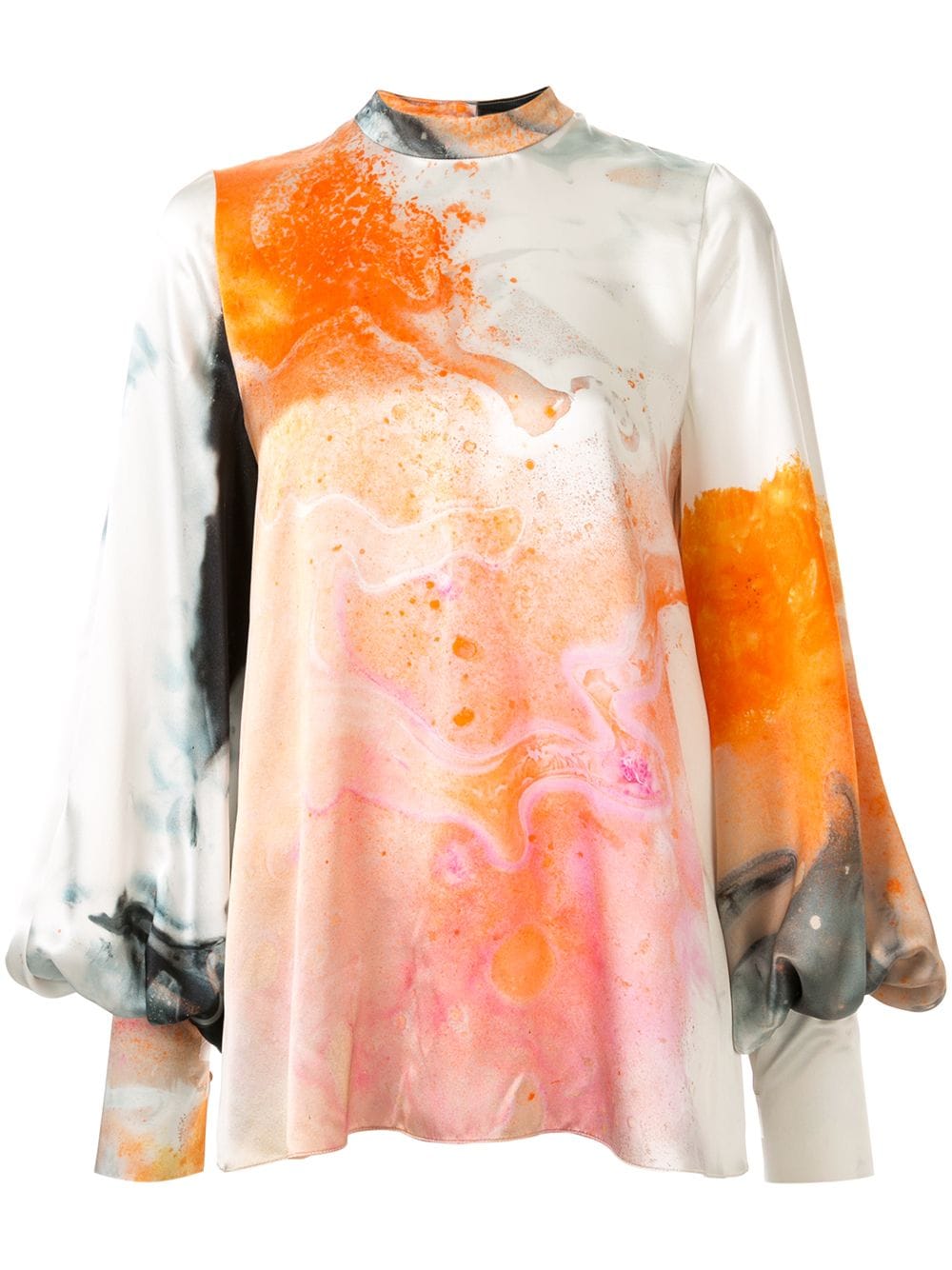 фото Roksanda блузка orange explosion с принтом