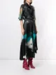 Roksanda vestido con estampado Teal Explosion