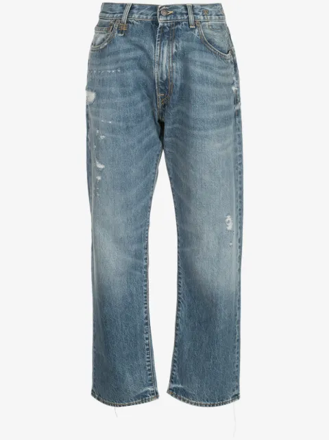 R13 jeans boyfriend con tiro medio