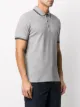 Fay contrast trim embroidered logo polo shirt