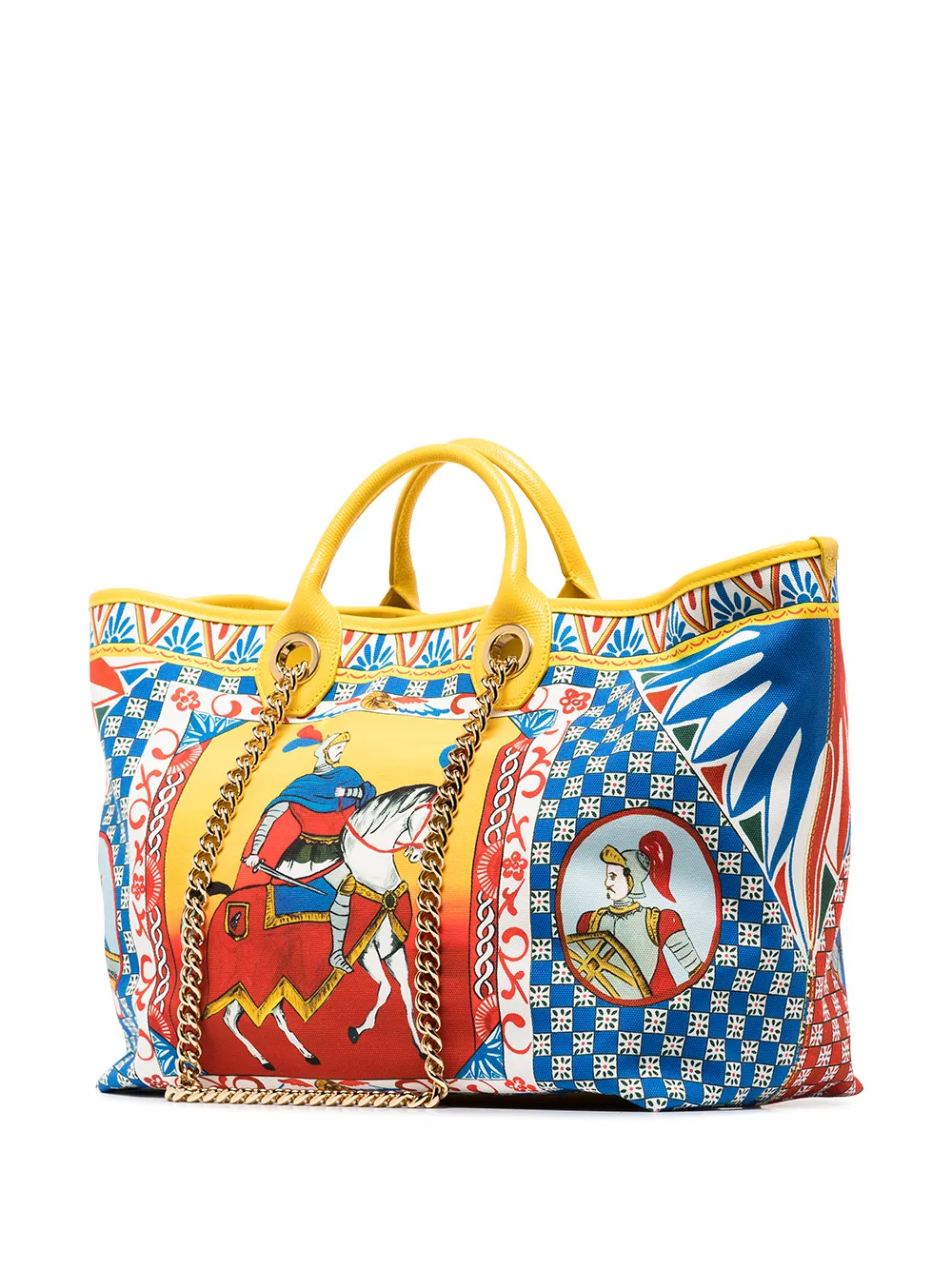 фото Dolce & gabbana сумка-шопер carrettoс из канваса с принтом